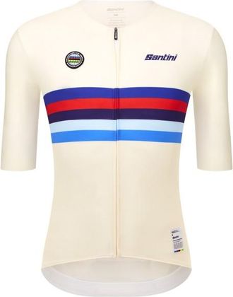 Santini UCI World Champion Jersey Velotrikot - Unisex | weiß