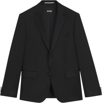 HUGO BOSS Hugo, Formal Blazers, male, Black, Size: 2XL Slim Fit Tuxedo Jacket