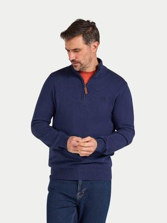 Raging Bull Quarter Zip Cashmere Blend Sweater in Navy at Nordstrom, Size 2X Big