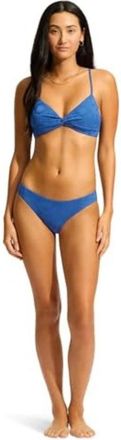 Seafolly Oasis Bikini Bottom Womens Ultramarin Stretch Hipster Swimwear JZZ956