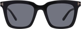 Tom Ford Smoke Square Unisex Sunglasses FT0970-K 01A 52