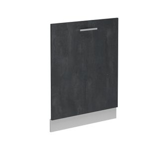 Vicco Panel Frontal Del Lavavajillas R-line, Hormig&oacute;n Negro, 60 Cm Sin Encimera Vicco