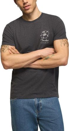 Lucky Brand Fender Ukuleles Graphic T-Shirt in Jet Black at Nordstrom, Size Xx-Large