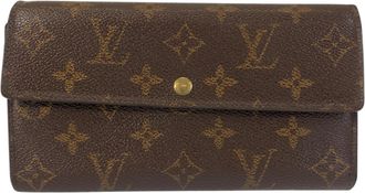 Louis Vuitton Brown Monogram Monogram Long Wallet (Bi-Fold) (Pre-Owned)