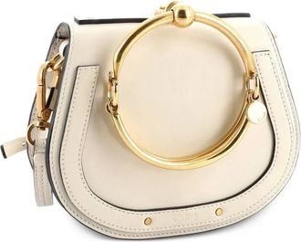 Chlo&eacute; Nile Leather Small crossbody bag - Beige
