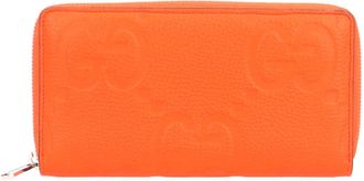 Gucci Orange Leather Long Wallet (Bi-Fold) (Pre-Owned)