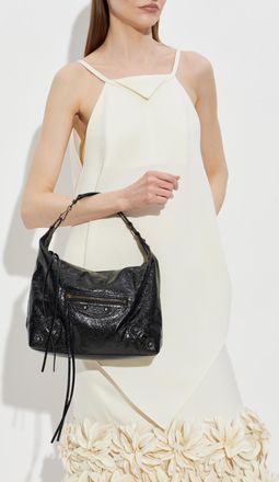 Balenciaga Le City Hobo Small Bag, Womens, Black