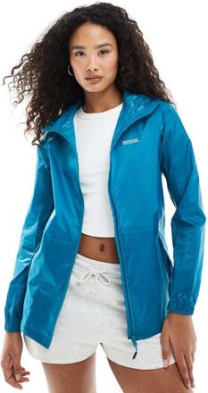 Regatta Pack It III - Giacca impermeabile da pioggia da donna verde-Blu