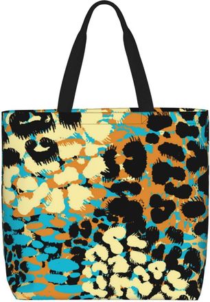 Generic Women Handbag Mix Animal Prints Pattern Women Tote Bag Casual Reusable Ladies Purse, For Christmas, Work, Swim, Daily, School