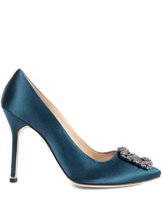 Manolo Blahnik 105mm Hangisi pumps - Blue