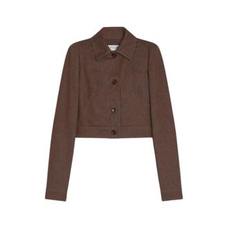 Max Mara Chaqueta Carpa - Jackets - Mujer - Marr&oacute;n - S