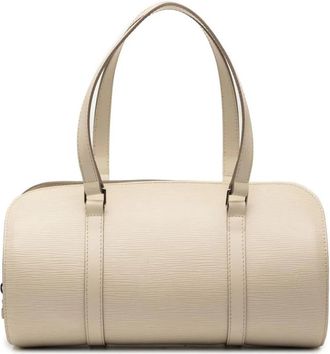Louis Vuitton Pre-owned Leren Handtas - Dames - Vintage Schoudertas - Wit - ONE Size - Leer - Vintage