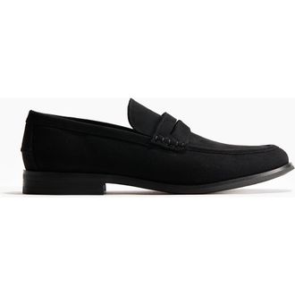 H&M Penny Loafers in Black at Nordstrom, Size 10.5