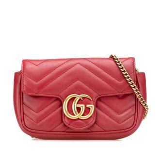 Gucci Pre-owned Cross Body Bags, female, Red, Size: ONE SIZE Pre-owned Vintage Crossbody Bag