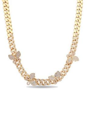 Eye Candy Los Angeles Naomi Butterfly Necklace in Gold at Nordstrom Rack