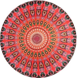 OEM Mantel Mandala - Mandala Redondo - Mantel Redondo - Rojo - 130 Cm