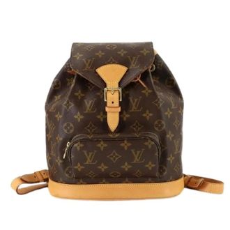 Louis Vuitton Pre-owned Backpacks, female, Brown, Size: ONE SIZE Pre-owned Monogram Canvas Backpack