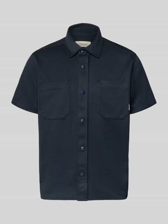 Blend Regular Fit Freizeithemd mit Brusttasche Modell ADRIAN in Marine, Gr&ouml;&szlig;e 3XL