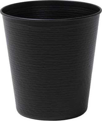 Happimess Remi Modern Classic Textured Steel 2-Gallon Wastebasket in Matte Black at Nordstrom