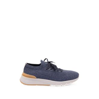 Brunello Cucinelli Heren, Schoenen, Blauw, Maat: 43 EU Wol