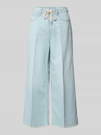 s.Oliver Red Label Wide Leg Culotte-Jeans aus Lyocell-Baumwoll-Mix Modell SURI in Hellblau, Gr&ouml;&szlig;e 34