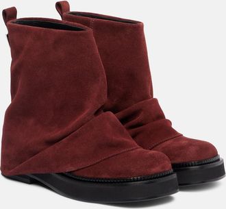 The Attico Anfibi Mini Robin in suede