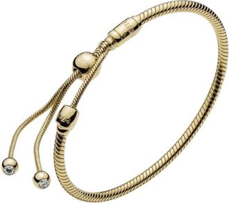 Pandora Moments Slangketen Armband - unisex - Armbanden - Geel - M - Accessoires