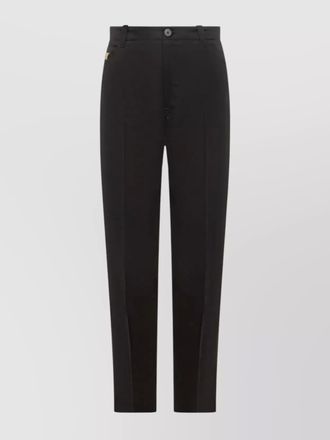 Versace cotton tailored trousers