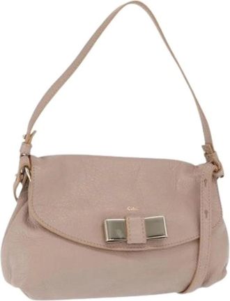 Chlo&eacute; Pre-owned Shoulder Bags, female, Beige, Size: ONE SIZE Pre-owned Hand Bag
