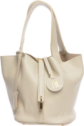 Anna Luchini Beige Rundleer Tas