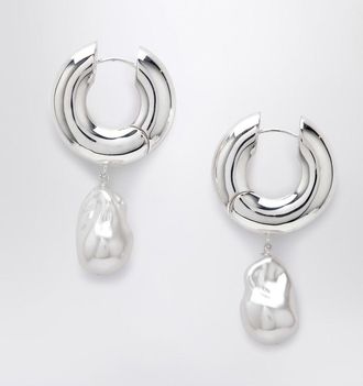 Éliou Pearl silver earrings
