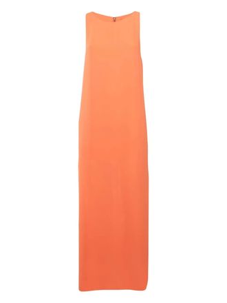 Alice & Olivia Zijden maxi-jurk - Oranje
