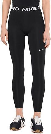 Nike Pro Mid-Rise Full-Length Leggings Womens Workout Black/White : XL (US 16-18), Polyester/Spandex