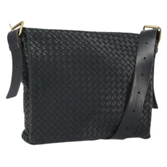 Bottega Veneta Pre-owned Vintage Schoudertas - Dames - Pre-owned - Zwart - Maat: ONE Size Leer