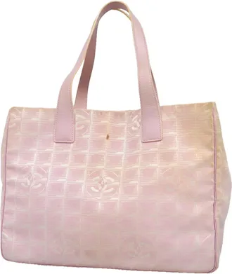 Chanel Pink Nylon Tote Bag (Pre-Owned)