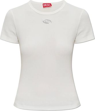 Diesel Tops, Dames, Wit, XS, Katoen, T-Ele-Long-Od Top