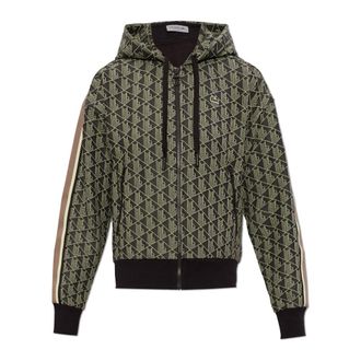 Lacoste Zip-throughs, female, Multicolor, Size: XS Jacquard Monogram Hoodie