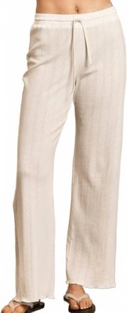 perfectwhitetee Mary Pointelle Sleep Pant In White