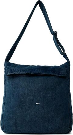 Our Legacy fold-over denim messenger bag - Blue