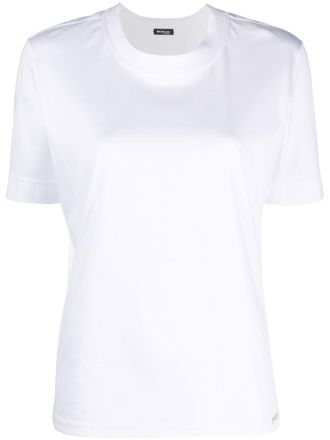 Kiton T-shirt met geborduurd logo - Wit
