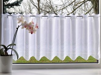 STICKEREIEN PLAUEN Scheibengardine »Grafik« Stangendurchzug 1 Stk. tlg