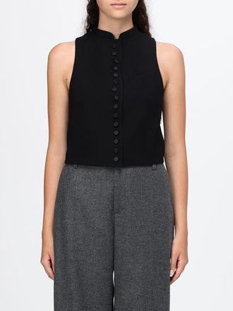 Tom Ford Top slim fit in lana con collo alla coreana e spalle scoperte