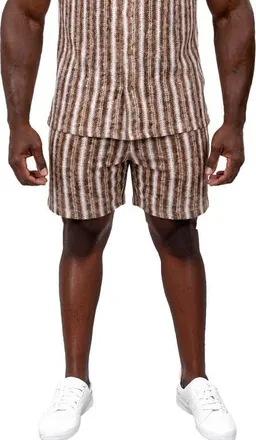 Maceoo Knit Drawstring Shorts in Brown at Nordstrom, Size 34