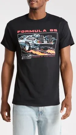 Riot Society Back To The Future Formula 85 Graphic Tee in Black at Nordstrom Rack, Size Xx-Large
