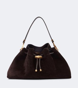 Jimmy Choo London Cinch Medium suede bucket bag