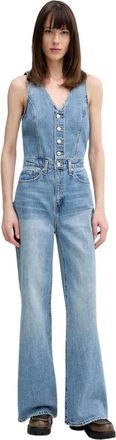 Levi's Denim Wijde Pijpen Jumpsuit - Dames - Jumpsuits - Blauw - W26 - Denim - Jumpsuits & Playsuits