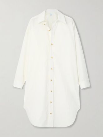 Bottega Veneta Tunica In Popeline Di Misto Cotone - Crema