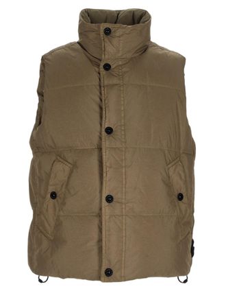 Stone Island Padded Gilet Polyamide Zip-Through Knit