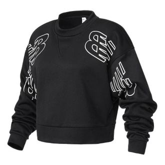 New Balance (WMNS) New Balance Relentless Boxy Pullover Asia Sizing Black White WT21151-BK