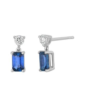 Bony Levy 18K 0.91 ct. tw. Diamond & Sapphire Earrings